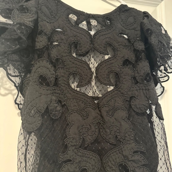 Express black lace blouse - Picture 3 of 4